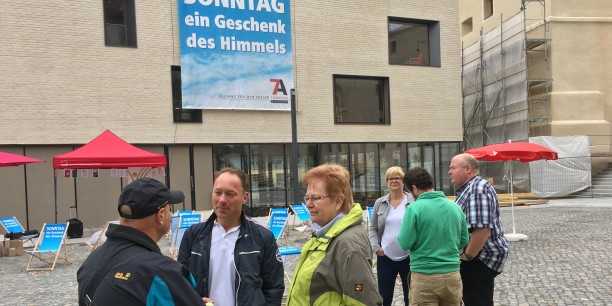 Gewerkschaften, Kirchen und Vereine arbeiten in der Allianz für den freien Sonntag zusammen, um den Sonntag als gemeinsamen freien Tag zu erhalten. Foto: © Holger Lemme
