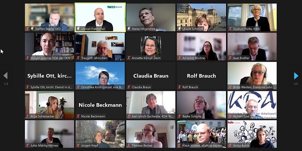 Mehr als 70 Tagungsgäste beteiligen sich aktiv an den Diskussionen in Arbeitsgruppen und Plenum. Screenshot: ©Lemme/EAT
