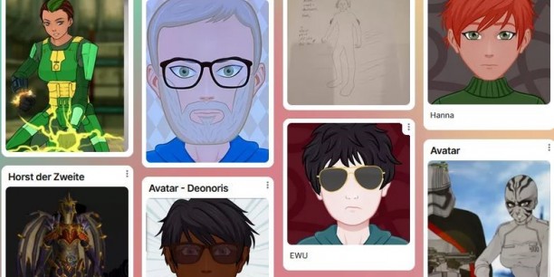 Für viele digitale Spiele unverzichtbar sind Avatare. Ein Teil des Workshops war daher die Gestaltung eines eigenen Avatars. Foto: Screenshot