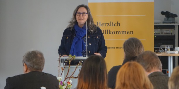 Heike Werner, Thüringer Ministerin für Arbeit, Soziales, Gesundheit, Frauen und Familie sprach über den Handlungsbedarf im Bereich der Gesundheitsvorsorge. Foto: ©Désirée Reuther. 
