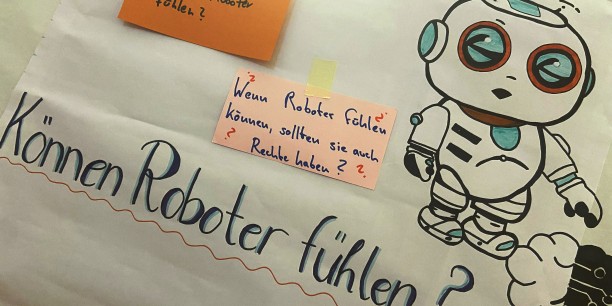 In einer weiteren AG ging es um Künstliche Intelligenz und die Frage, was KI und Menschen unterscheidet. Foto: © Schreiter/EAT