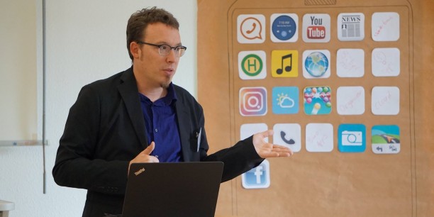 Fachliche Unterstützung gab es von Prof. Dr. Sven Jöckel der Universität Erfurt in seinem Vortrag "Was geht App?". Foto: ©Désirée Reuther