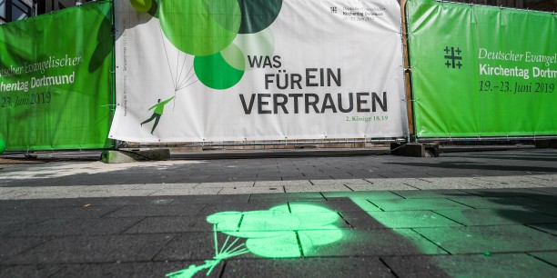 Unter der Losung "Was für ein Vertrauen" fand der 37. Deutsche Evangelische Kirchentag 2019 vom 19. - 23. Juni in Dortmund statt. Foto: © Stephan Schütze
