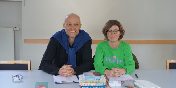Susanne Niemeyer und Matthias Lemme leiteten - nunmehr zum vierten Mal - die Ost-West-Schreibwerkstatt in Neudiendorf an. Foto: (c) Zubarik/EAT
