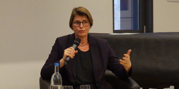 Die Autorin Christina Morina stand beim Podium Rede und Antwort zum Hintergrund ihres Buches. Foto: (c) Zubarik/EAT