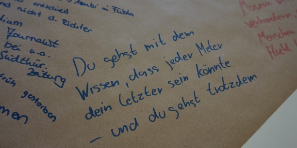 Eindrücke von den Tischen des World Café. Foto: © EAT