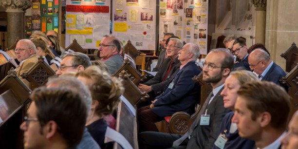 Am 30. August 2018 diskutierten rund 50 christliche Unternehmerinnen und Unternehmer in der St. Johanniskirche Gera über die Herausforderungen des digitalen Wandels im Bildungskontext. Foto: ©Andreas Kinder