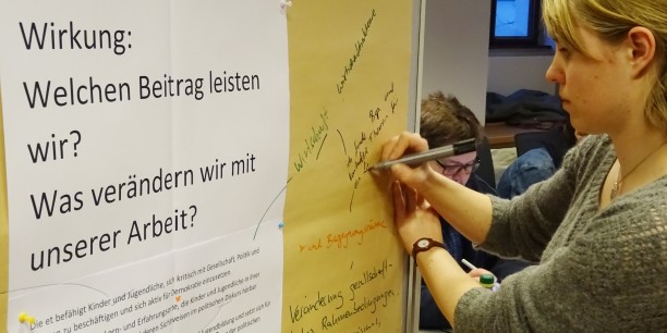 Auch das Selbstverständnis und Leitbild für die gemeinsame Arbeit in der Trägergruppe wurde reflektiert. Foto: © et