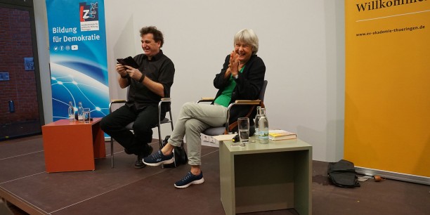 Ilka-Sascha Kowalczuk im Gespräch mit Dorothee Wierling. Fotos (c): Wollenhaupt-Schmidt/ EAT