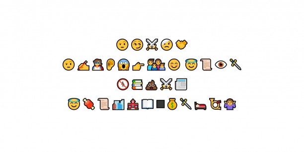 Wie hat dein Charakter die Geschichte erlebt? - Die Antwort gab es im Reflexionsgespräch zunächst in Emojis. Foto: Screenshot aus Zoom-Verantaltung