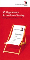 Bild: Titelbild der Broschüre "30 Abgeordnete für den freien Sonntag. Sonntagsschutz in Sachsen-Anhalt"