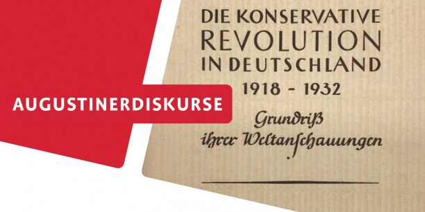 Veranstaltungsposter mit dem Buchcover "Die Konservative Revolution in Deutschland" | © Friedrich Vorwerk Verlag Stuttgart