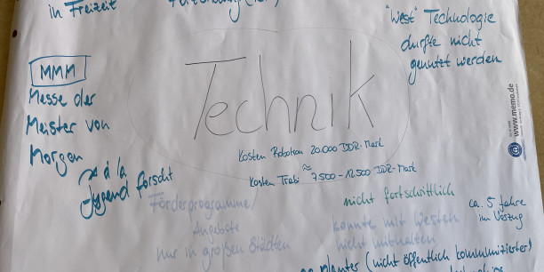 Eine der Cliquen aus dem Spiel "Allersleben": Die AG-Technik Foto: (c) Lehmann/EAT