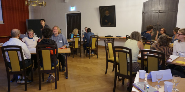Beim Workshop mit Friederike Schorr vom Kulturhanse-Projekt ging es um Dritte Orte für Begegnung. Foto: (c) Zubarik/EAT