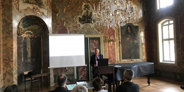 Vortrag von Dr. Sebastian Kranich im Rokokosaal des Stadtschlosses Eisenach am 3. Mai (EAT, A. Große).