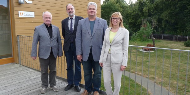 Der neue Vorstand des Kuratoriums: Propst i.R. Dr. Hans Mikosch, Prof. Dr.-Ing. Karlheinz Brandenburg, Akademiedirektor Prof. Dr. Michael Haspel und OKRin Martina Klein