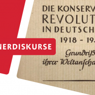 Veranstaltungsposter mit dem Buchcover "Die Konservative Revolution in Deutschland" | © Friedrich Vorwerk Verlag Stuttgart